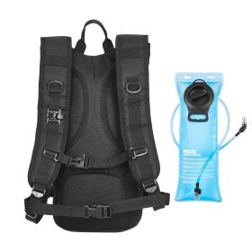 Hydration Backpack, Water Backpack with 3L TPU Water Bladder, Tactical Molle Hiking Hydration Pack with Storage for Men Women (Type: Tactical, Color: Black)